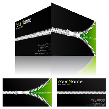 Business Card with Zipper
