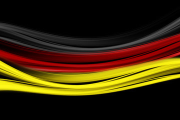 Abstract illustrated german color wave design for sport events