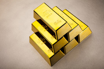 Pyramid from Golden Bars