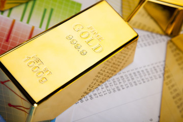 Financial indicators,Chart, Gold bar