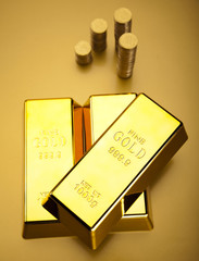 Stack of gold bars