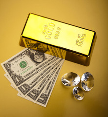 Diamond and gold