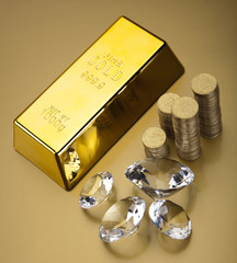 Diamond and gold