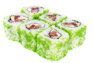 Tobiko Spicy Maki Sushi - Hot Roll with various type of Tobiko (