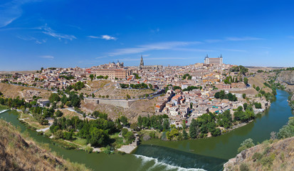 Fototapeta na wymiar Panorama Toledo Hiszpania