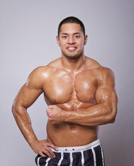 Fototapeta premium Image of muscle man