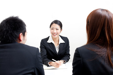 business team on the meeting