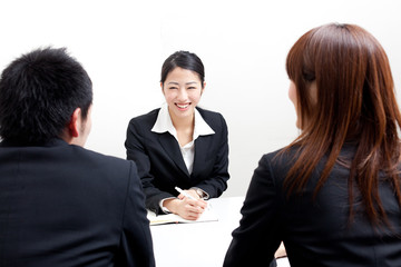 business team on the meeting