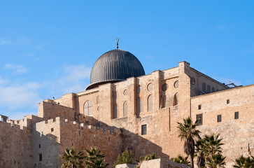 Fototapeta na wymiar Al-Aqsa mosque in Jerusalem, Israel