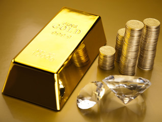 Diamond and gold