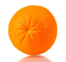 ripe orange isolated on white