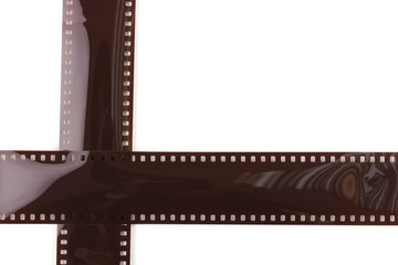 Photo film isolated on white