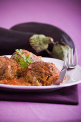 Eggplant meatballs.