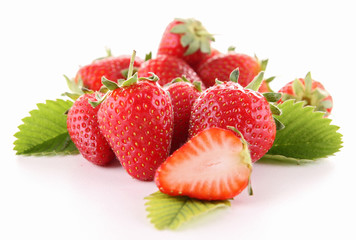 isolated strawberry