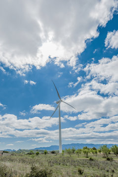 Aeolic Windmills at Catalonia, Spain