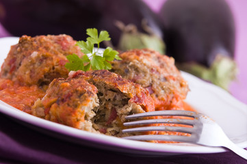 Eggplant meatballs.