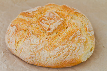 a large round breads closeup photo