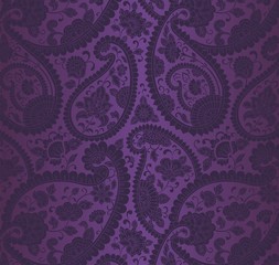 traditional paisley floral pattern , textile , royal India