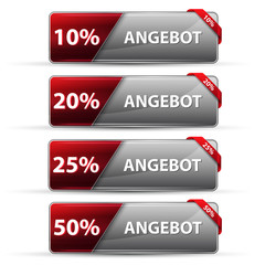 angebot special offer button vector illustration