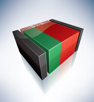 3D flag of Belarus