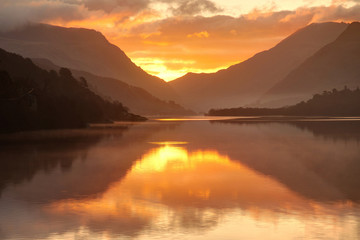 Surise over Llyn padarn