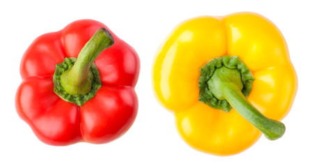 Red and yellow peppers