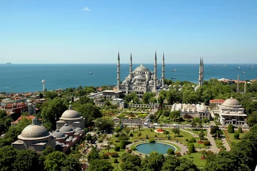 Papier Peint photo la Turquie Mosquée Bleue Istanbul-Sultanahmet
