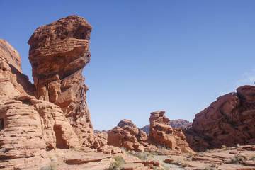 Fototapeta na wymiar Ciekawe formacje skalne z Red Rock