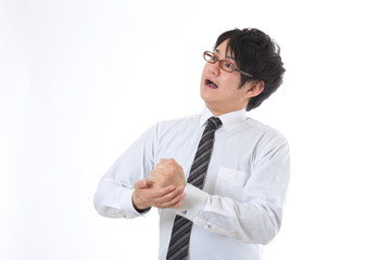 思いつくビジネスマン