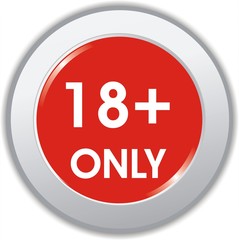 Fototapeta premium bouton 18+ only