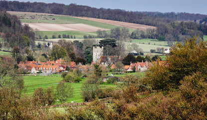 Fototapeta premium An English Rural Landscape in the Chiltern Hills