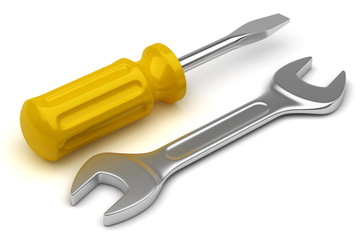 Outils sur fond blanc 3