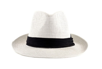 White Cuban Hat Isolated