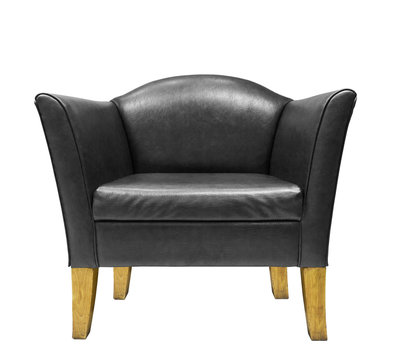 Expensive Black Leather Armchair