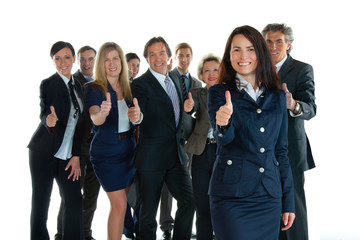 Fototapeta premium Business Team mit Erfolg