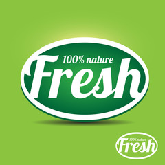 Fresh label - natural product