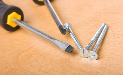 Screwdriver and screws