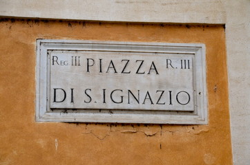 Fototapeta premium Piazza Sant'Ignazio, Roma