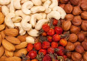 Nuts. Background.