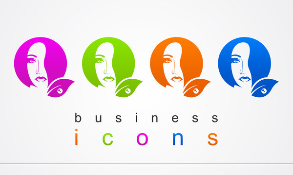 Business logo beauty salon.