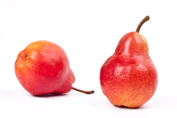 two red pears
