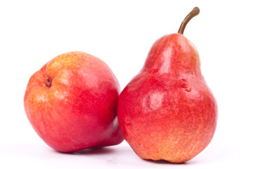 two red pears