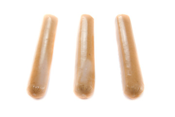 Three single sausages
