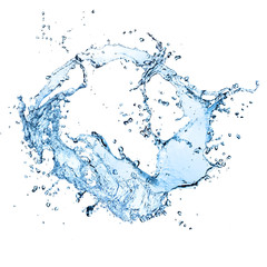 Water splash, isolated on white background © Jag_cz