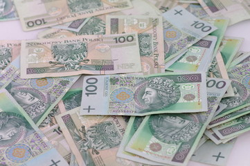 Rozrzucone pieniądze PLN - obrazy, fototapety, plakaty