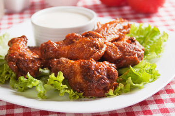Buffalo style chicken wings