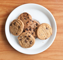 chocolate chips cookies.