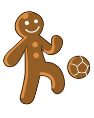 Gingerbread Kid Soccer
