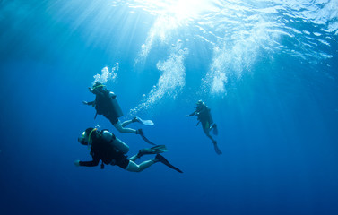 duikers accoord van een duik