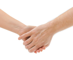 Man and woman hands